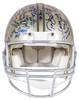 2016 Football Hall of Famers Multi Signed Pro Football Hall of Fame Gold Full Size Helmet With 48 Signatures (NFL-PSA/DNA)